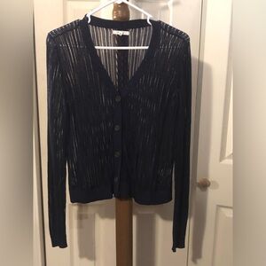 Navy Blue with shimmering tones throughout Women's Sweater